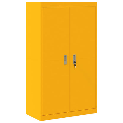 Storage Cabinet Mustard Yellow 80 x 40 x140 cm Steel