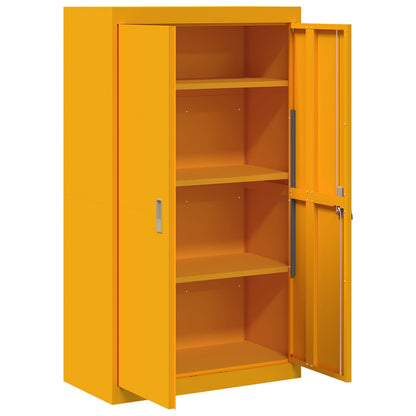 Storage Cabinet Mustard Yellow 80 x 40 x140 cm Steel