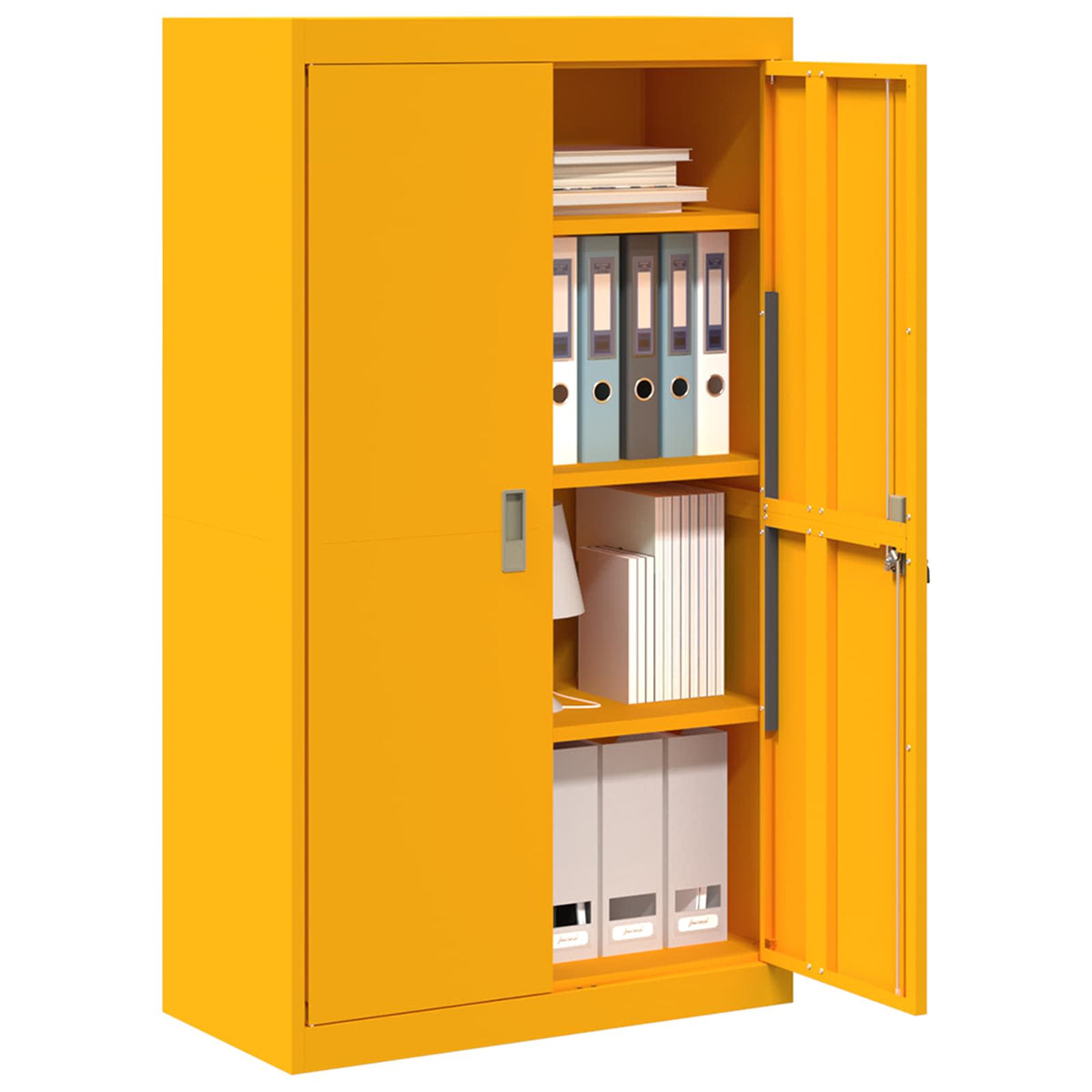 Storage Cabinet Mustard Yellow 80 x 40 x140 cm Steel