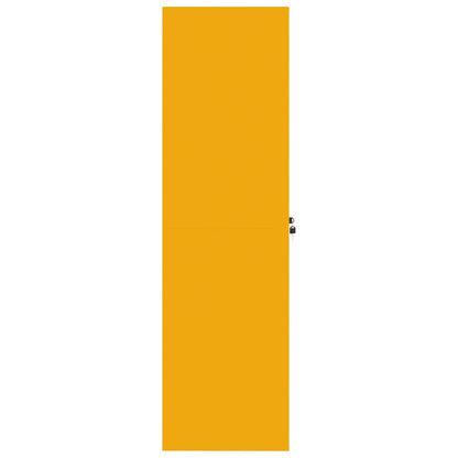 Storage Cabinet Mustard Yellow 80 x 40 x140 cm Steel