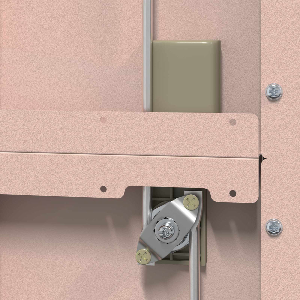Storage Cabinet Pink 80 x 40 x180 cm Steel