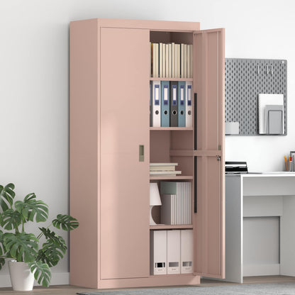 Storage Cabinet Pink 80 x 40 x180 cm Steel
