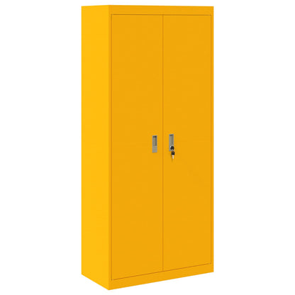 Storage Cabinet Mustard Yellow 80 x 40 x180 cm Steel