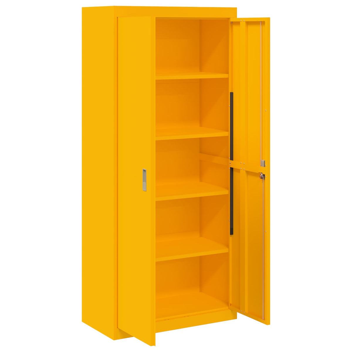 Storage Cabinet Mustard Yellow 80 x 40 x180 cm Steel