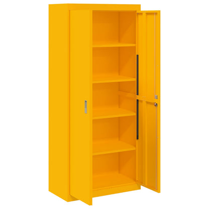 Storage Cabinet Mustard Yellow 80 x 40 x180 cm Steel