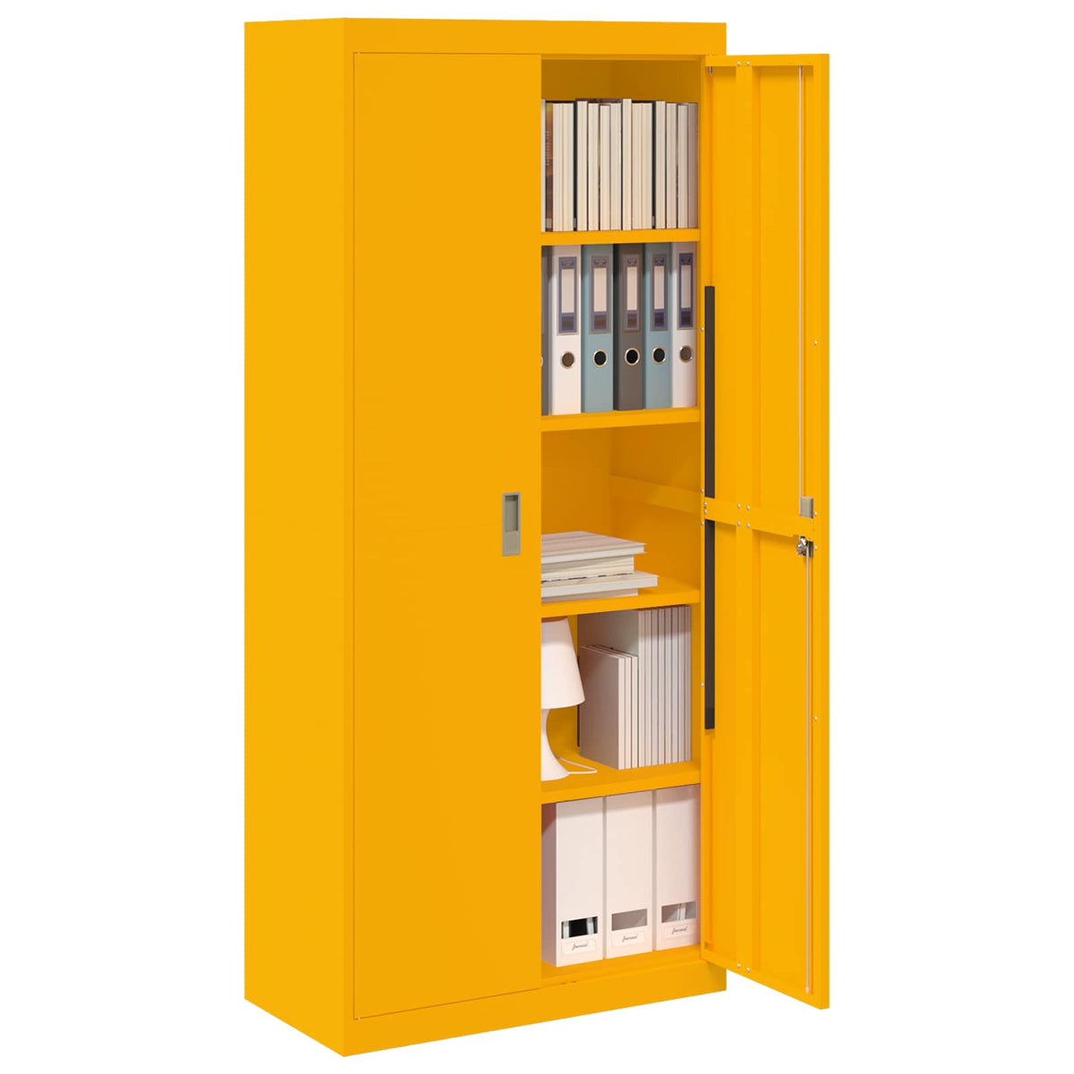 Storage Cabinet Mustard Yellow 80 x 40 x180 cm Steel