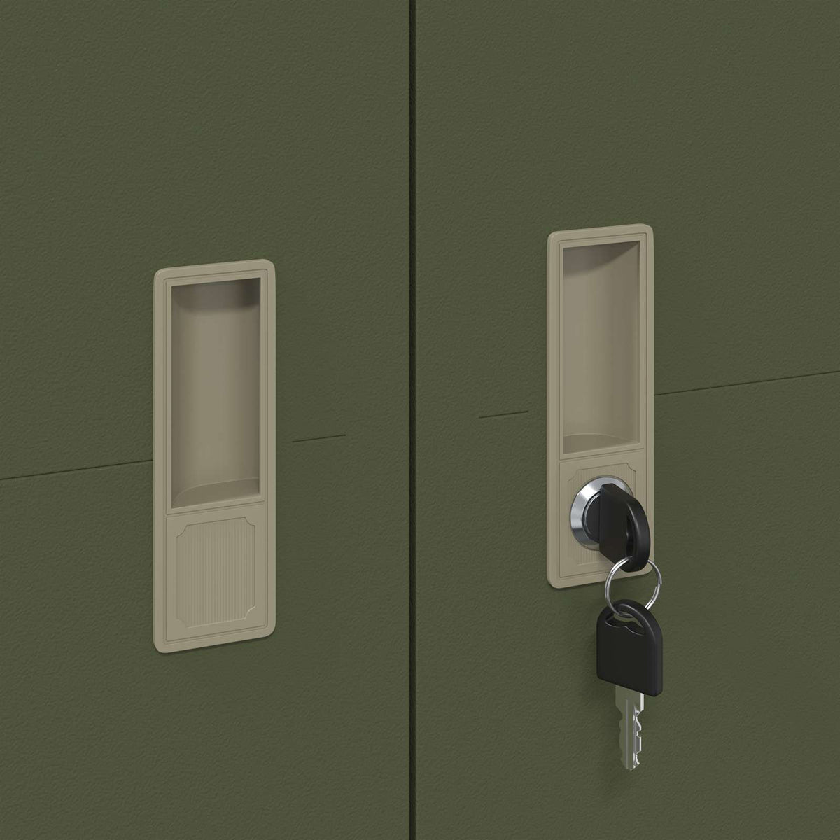 Storage Cabinet Olive Green 80 x 40 x180 cm Steel