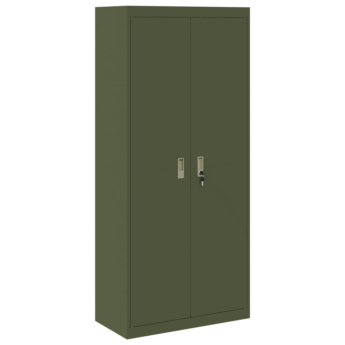 Storage Cabinet Olive Green 80 x 40 x180 cm Steel
