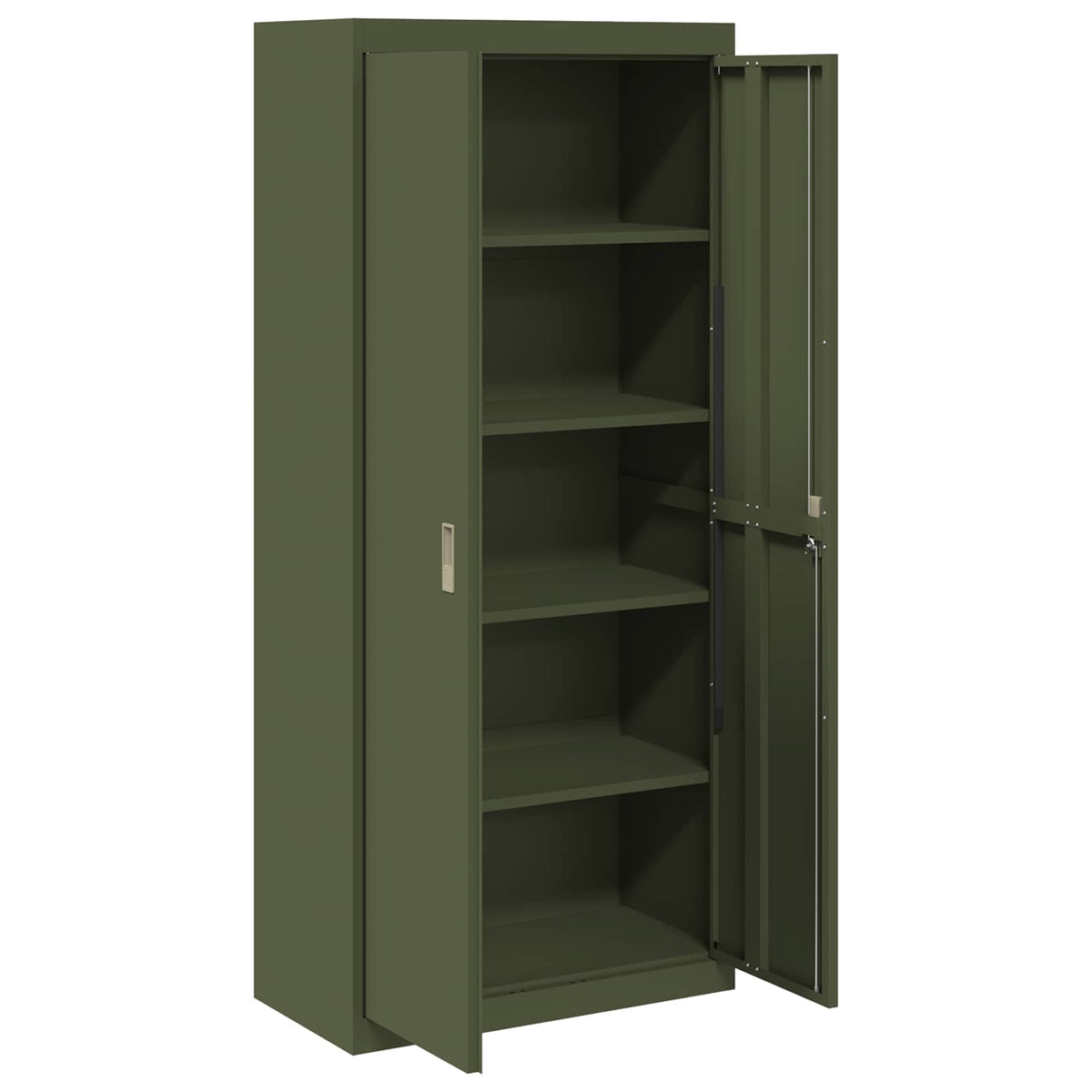 Storage Cabinet Olive Green 80 x 40 x180 cm Steel