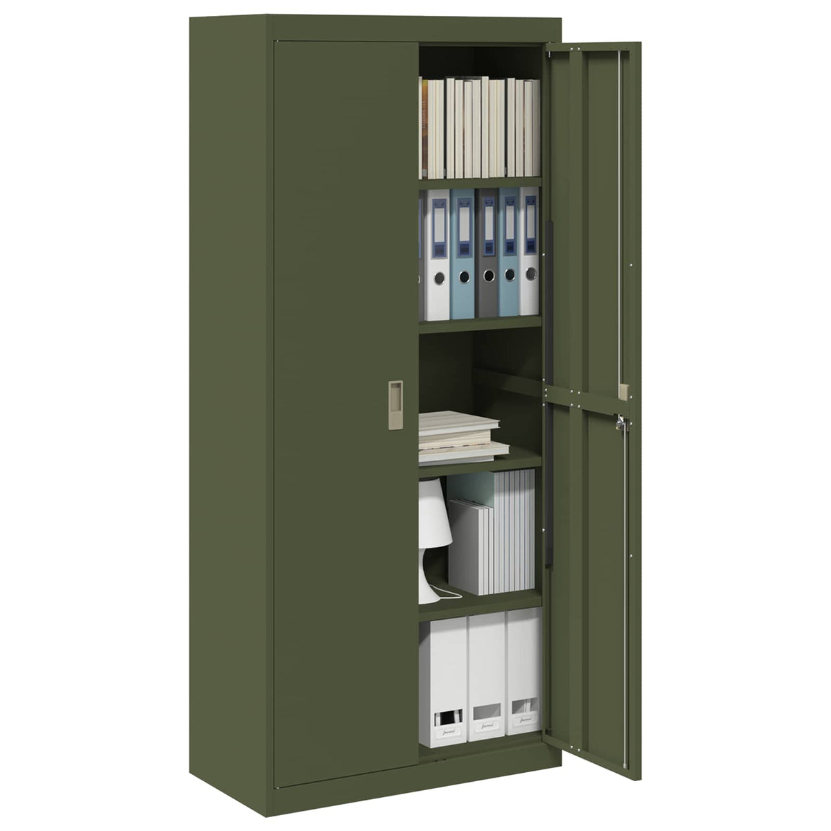 Storage Cabinet Olive Green 80 x 40 x180 cm Steel