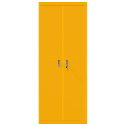 Storage Cabinet Mustard Yellow 80 x 40 x200 cm Steel