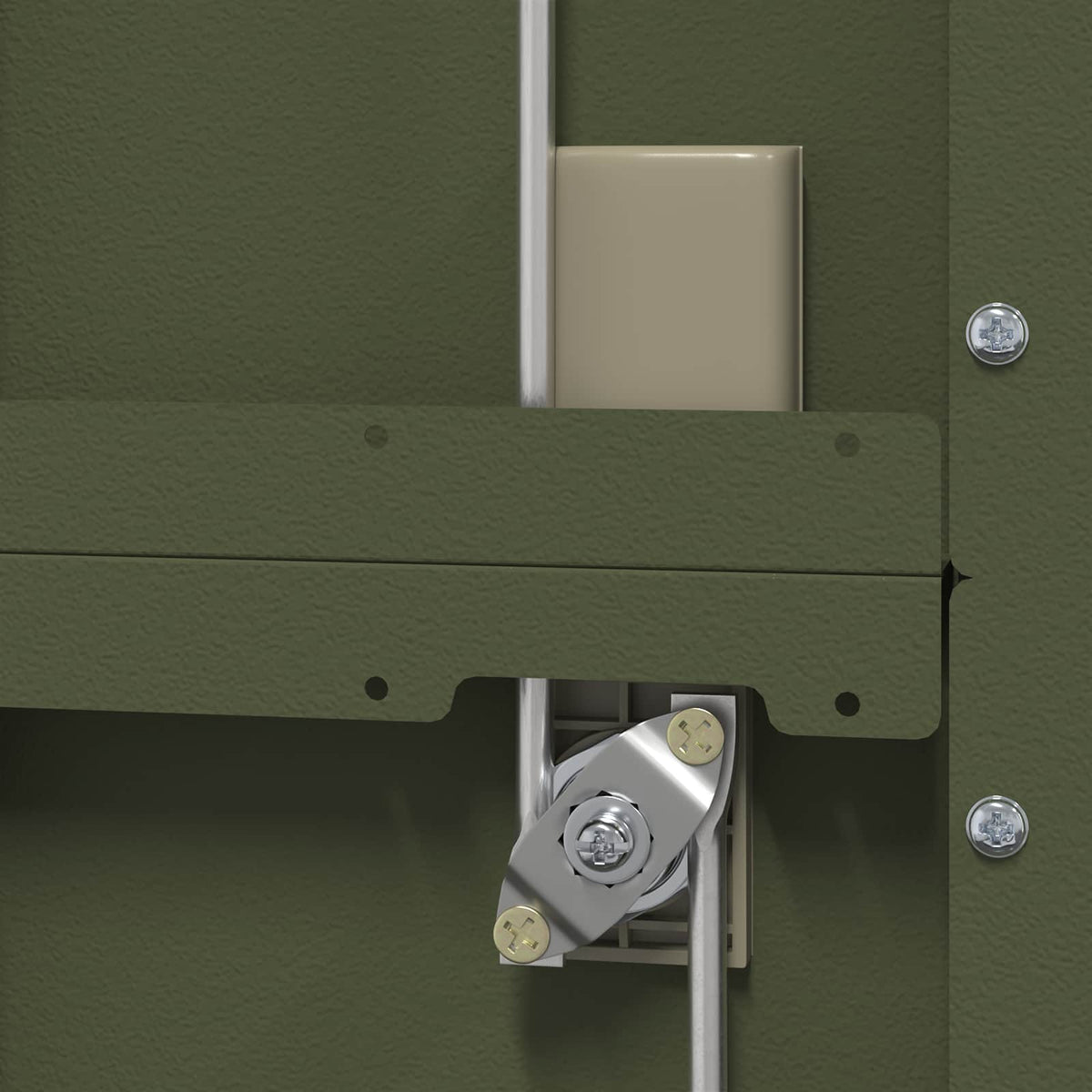Storage Cabinet Olive Green 80 x 40 x200 cm Steel