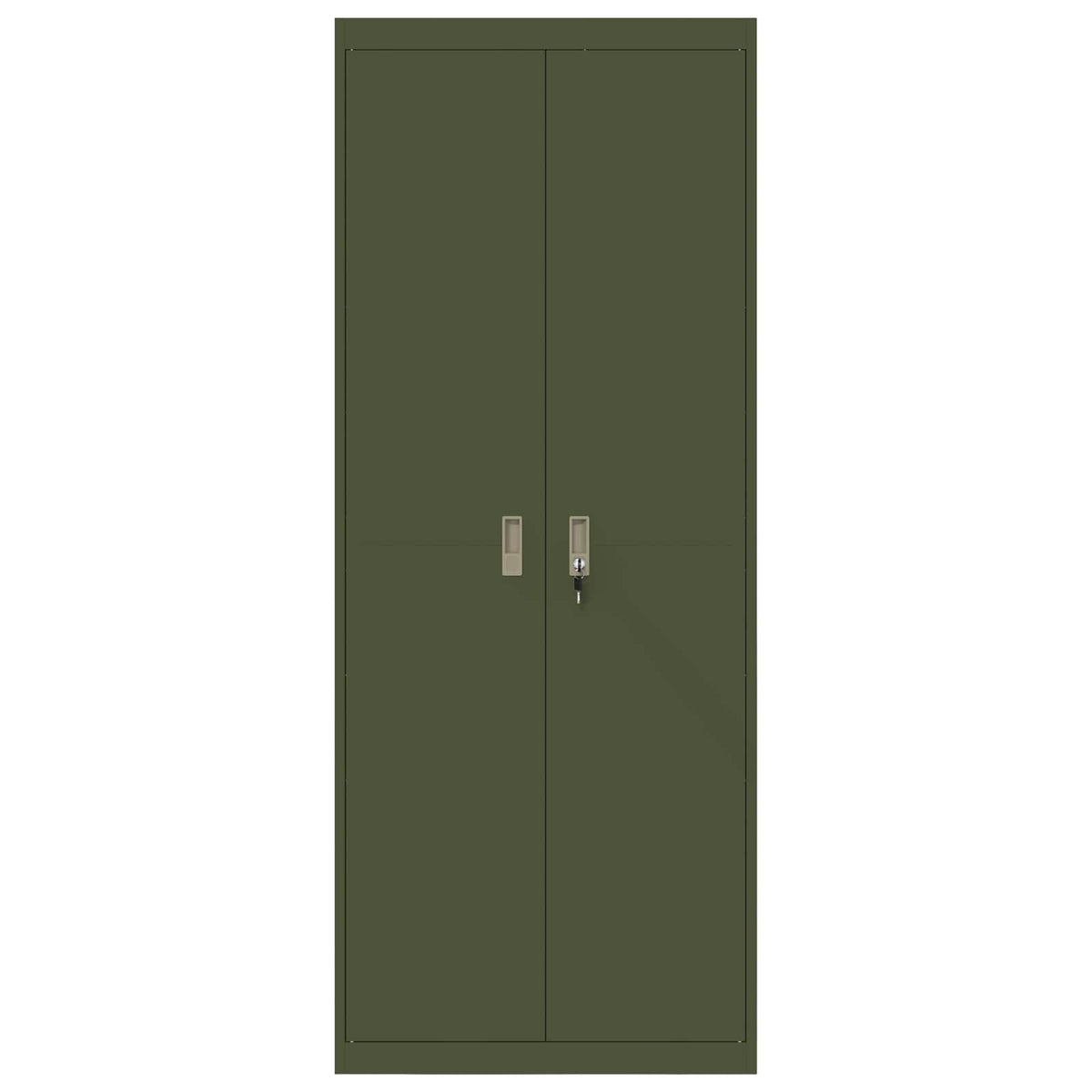 Storage Cabinet Olive Green 80 x 40 x200 cm Steel
