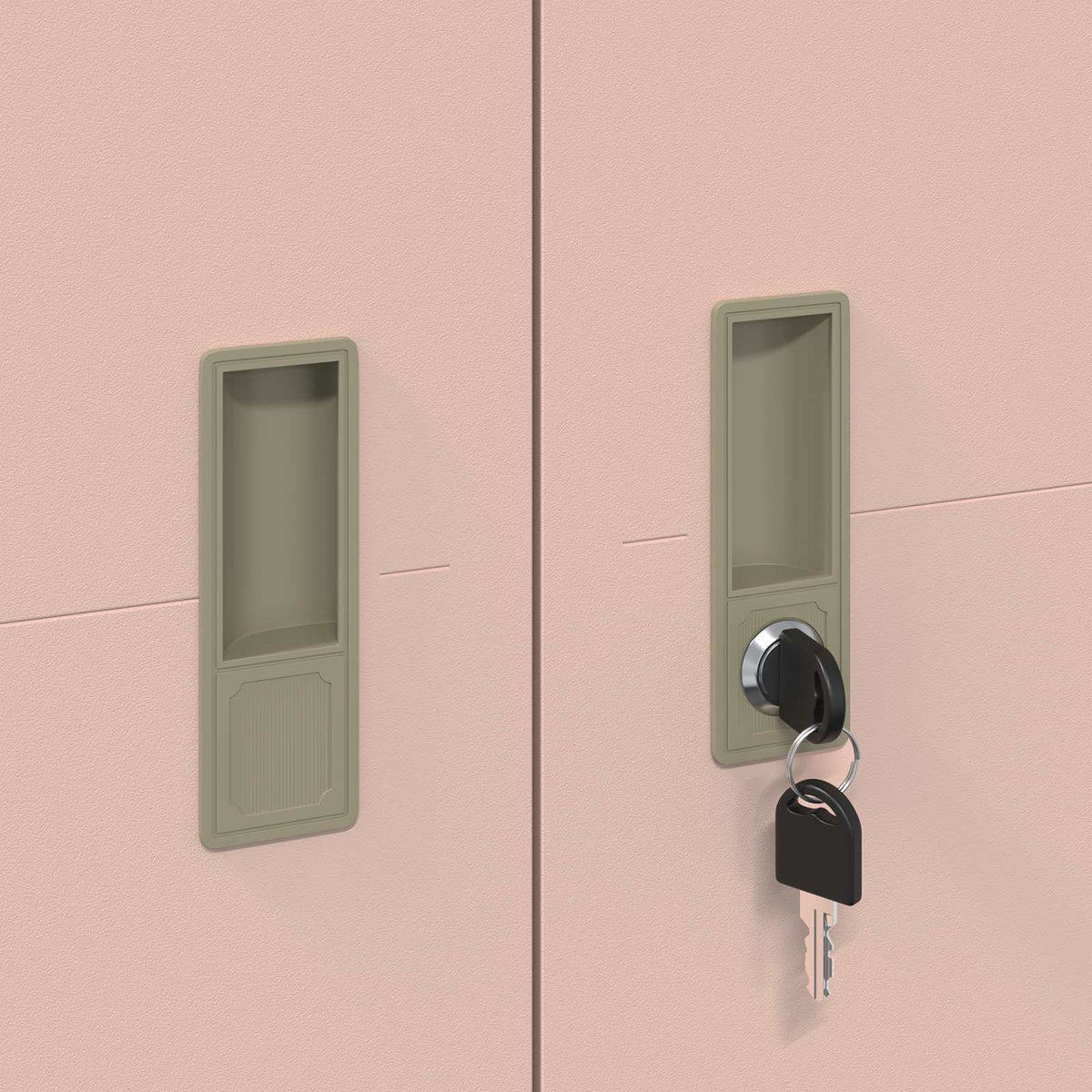 Storage Cabinet Pink 60 x 40 x180 cm Steel