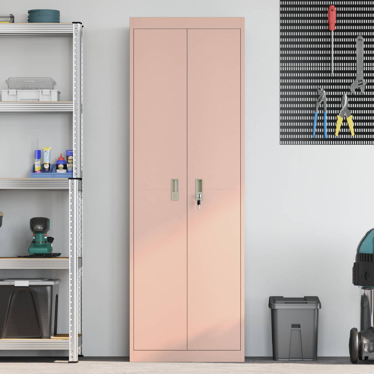 Storage Cabinet Pink 60 x 40 x180 cm Steel