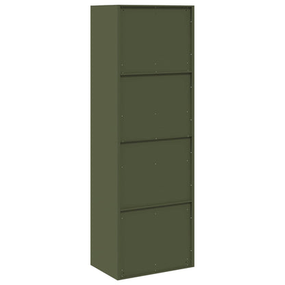 Storage Cabinet Olive Green 60 x 40 x180 cm Steel