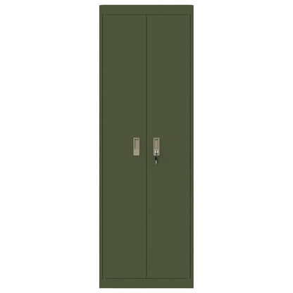 Storage Cabinet Olive Green 60 x 40 x180 cm Steel
