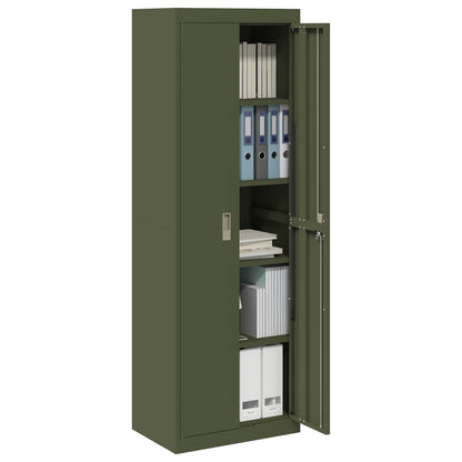 Storage Cabinet Olive Green 60 x 40 x180 cm Steel