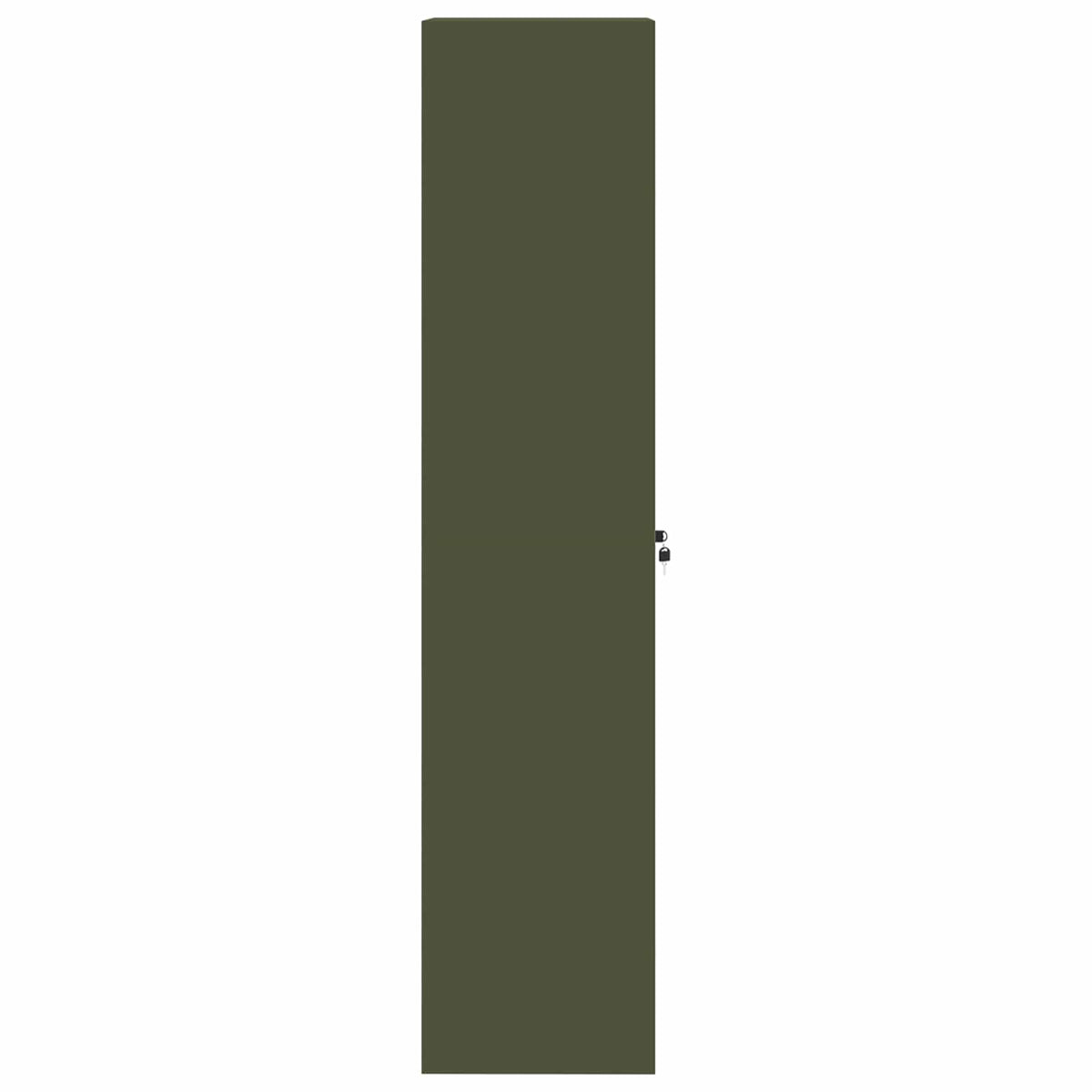 Storage Cabinet Olive Green 60 x 40 x180 cm Steel