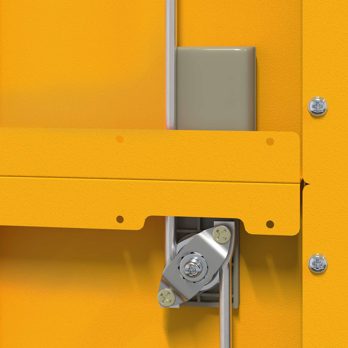 Storage Cabinet Mustard Yellow 60 x 40 x200 cm Steel