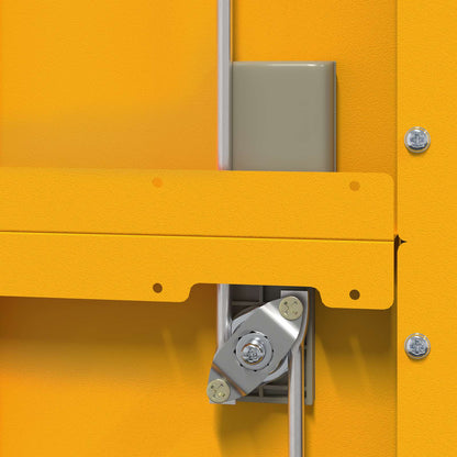 Storage Cabinet Mustard Yellow 60 x 40 x200 cm Steel