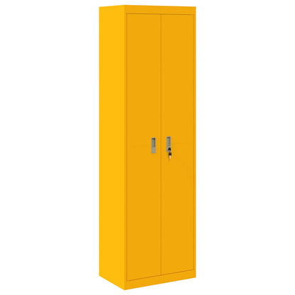Storage Cabinet Mustard Yellow 60 x 40 x200 cm Steel