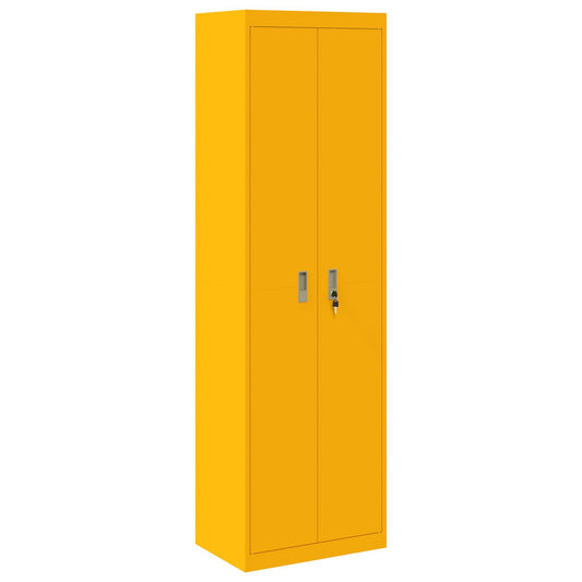 Storage Cabinet Mustard Yellow 60 x 40 x200 cm Steel