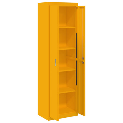 Storage Cabinet Mustard Yellow 60 x 40 x200 cm Steel