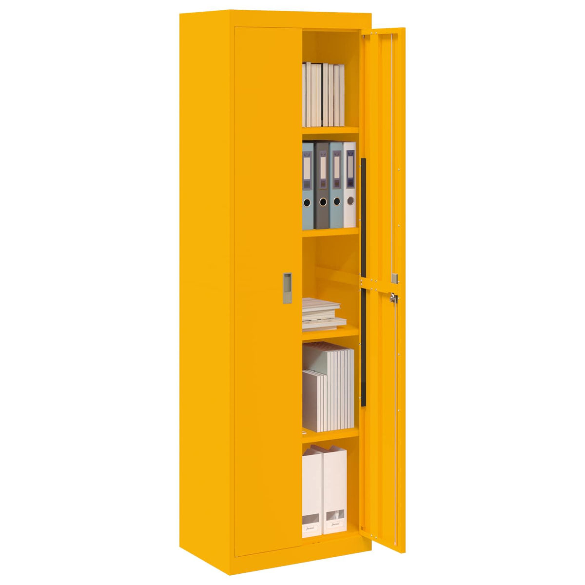 Storage Cabinet Mustard Yellow 60 x 40 x200 cm Steel