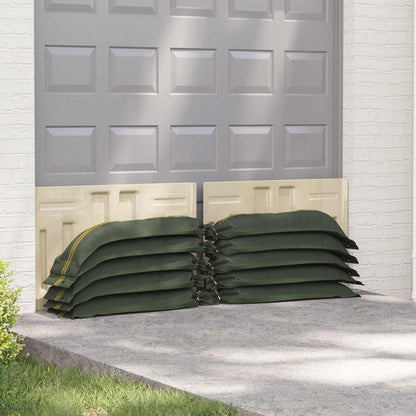 Sandbags 25 pcs Dark Green 100 x 25 cm HDPE