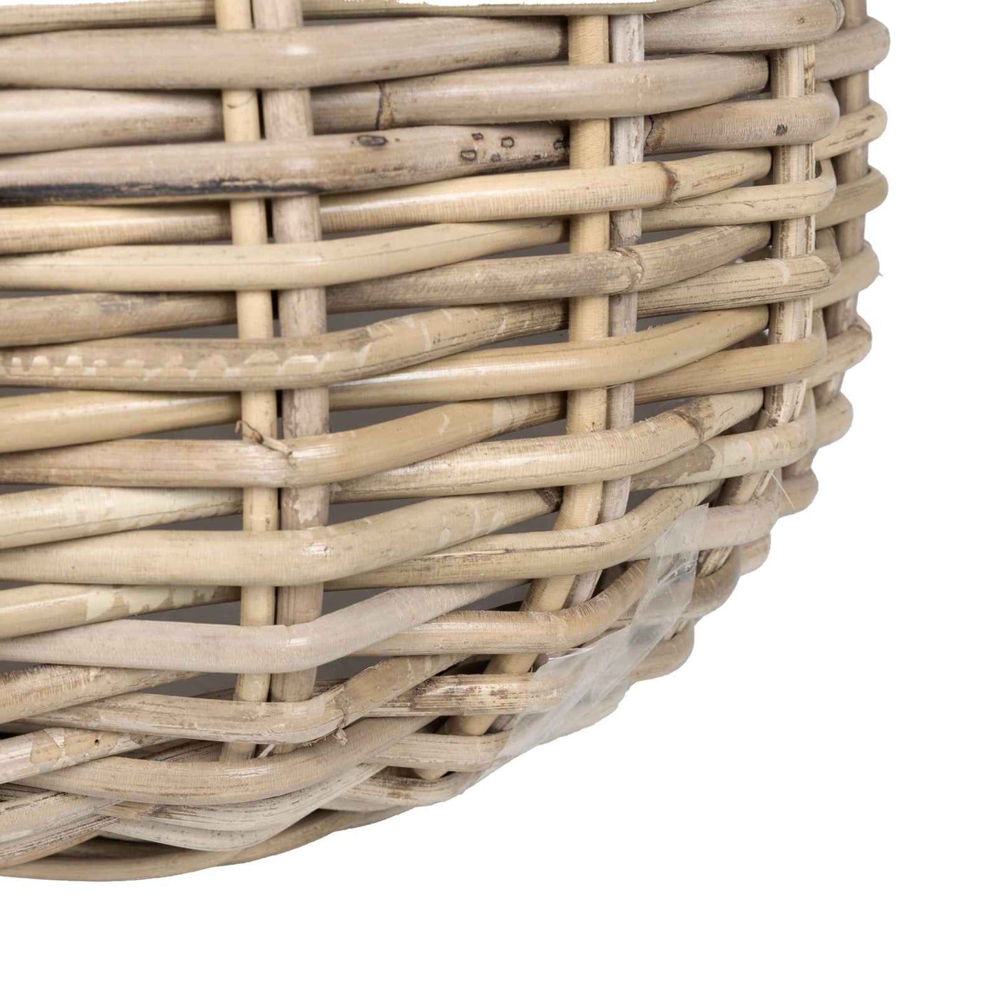 Planter Basket with Storage 2 pcs Grey Lacak Rattan