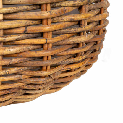 Planter Basket with Storage 2 pcs Brown Lacak Rattan