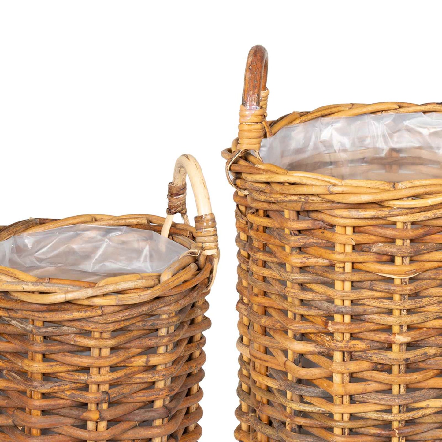 Planter Basket with Storage 2 pcs Brown