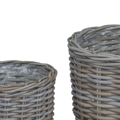 Planter Basket with Storage 2 pcs Grey