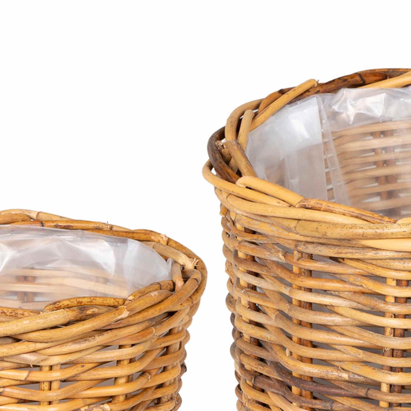 Planter Basket with Storage 2 pcs Brown