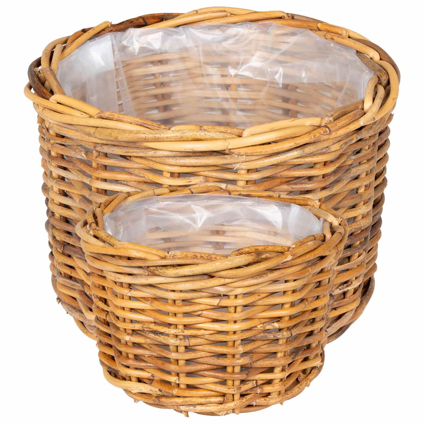 Planter Basket with Storage 2 pcs Brown