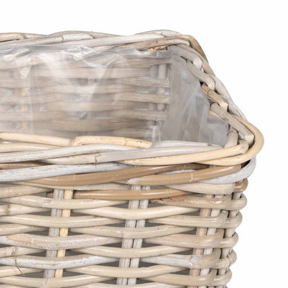 Planter Basket with Storage 3 pcs Grey
