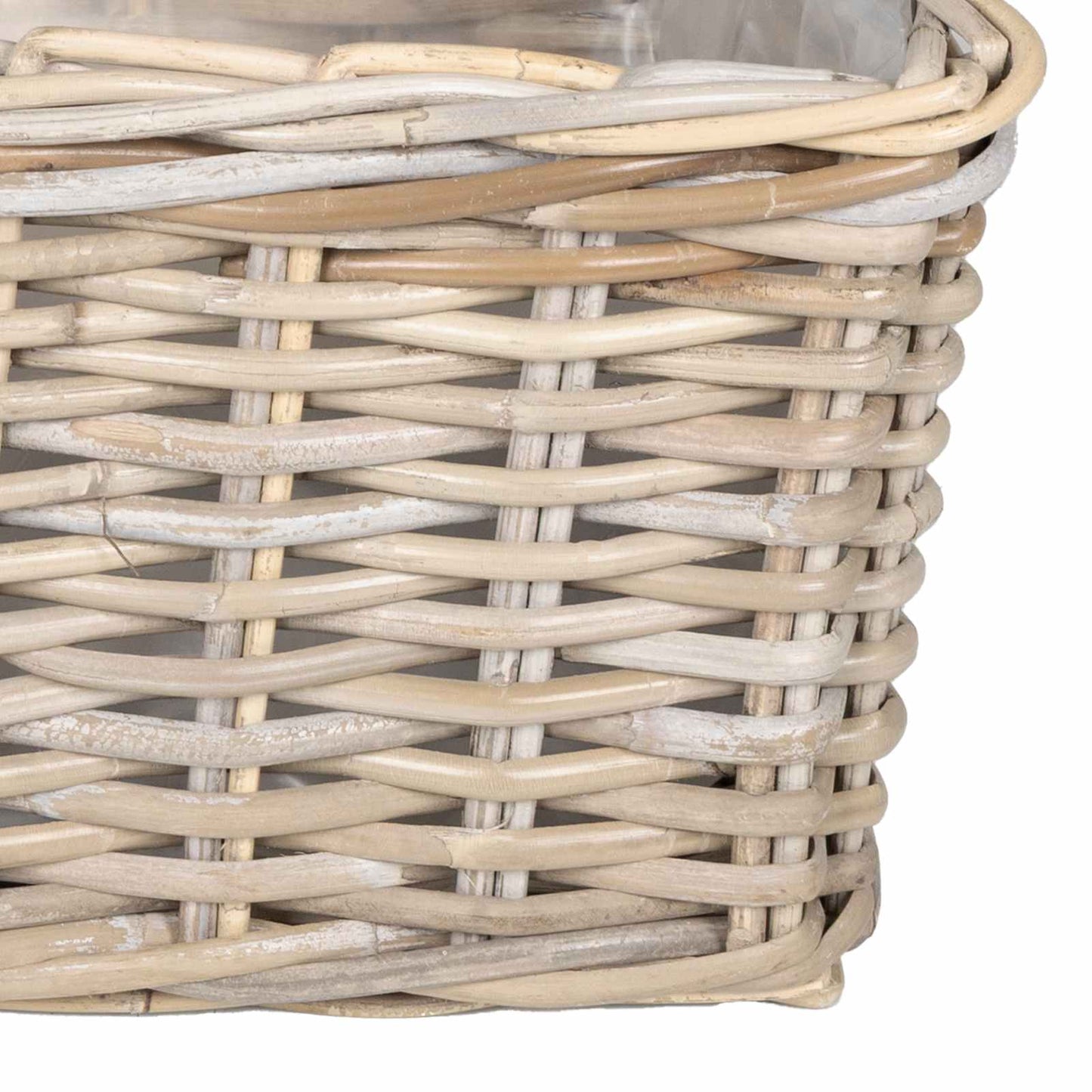 Planter Basket with Storage 3 pcs Grey