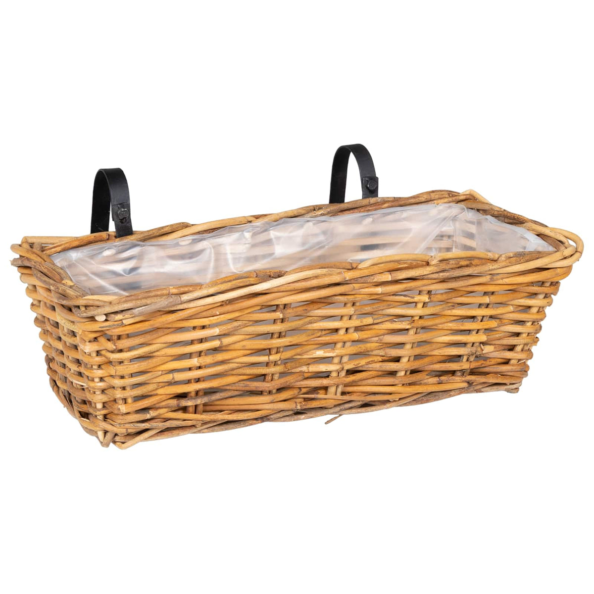 Hanging Planter Basket GENDT 2 pcs Natural Brown Kubu Rattan