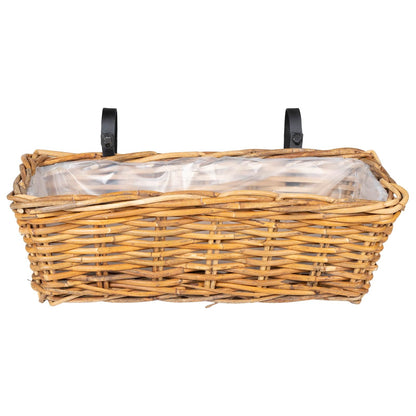 Hanging Planter Basket GENDT 2 pcs Natural Brown Kubu Rattan