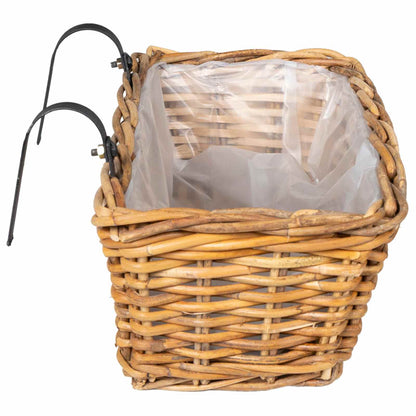 Hanging Planter Basket GENDT 2 pcs Natural Brown Kubu Rattan