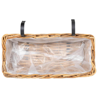 Hanging Planter Basket GENDT 2 pcs Natural Brown Kubu Rattan