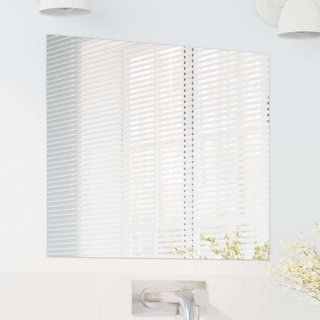 Wall Mirror Square 23.62 x 23.62 in Tempered Glass