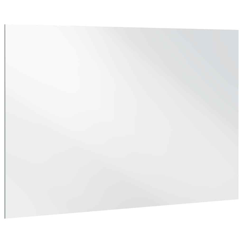 Wall Mirror Rectangular 80 x 60 cm Tempered Glass