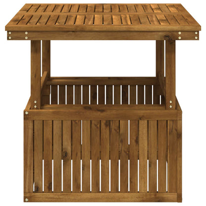 Garden Coffee Table Solid Acacia Wood Height Adjustable Natural