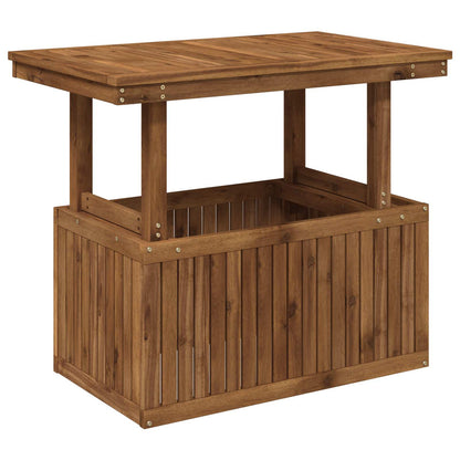 Garden Coffee Table Solid Acacia Wood Height Adjustable Natural