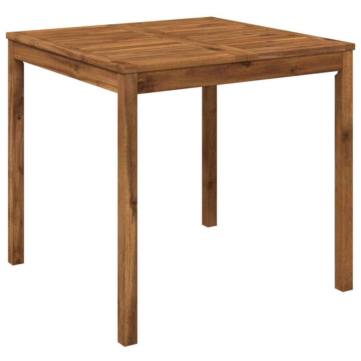 Garden Dinner Table Natural 80 x 80.5 x 75 cm Solid Acacia Wood