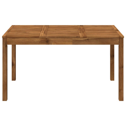 Garden Dinner Table Natural 141 x 80.5 x 75 cm