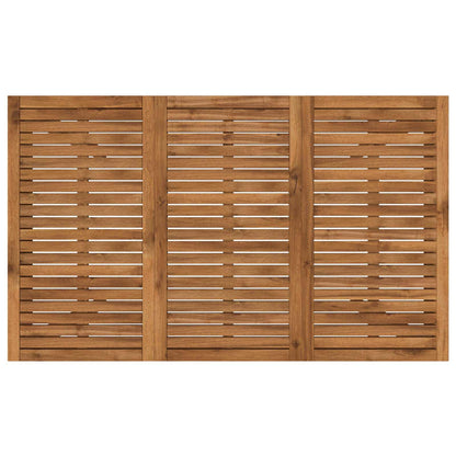Garden Dinner Table Natural 147 x 88.5 x 75 cm