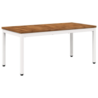 Coffee Table Natural and White 50 x 100.5 x 45 cm